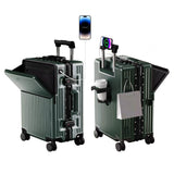 2025 Aluminum Frame Suitcase PC Hard Shell Pressure-Resistant Travel Luggage, 360° Silent Swivel Wheels, with TSA Lock.