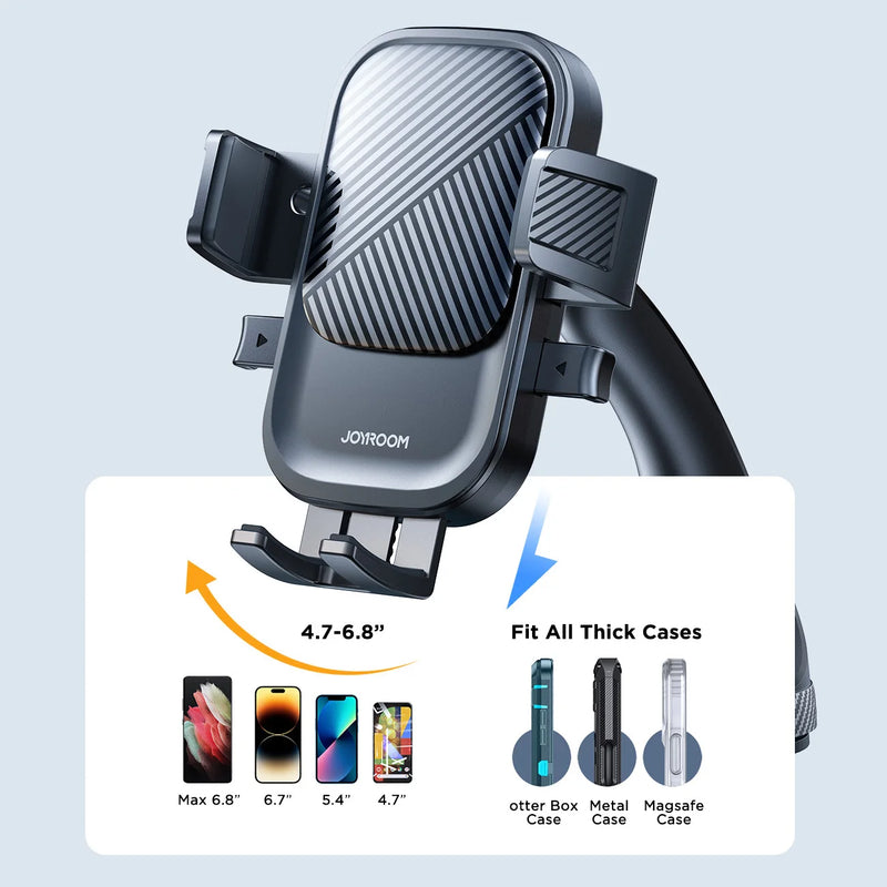 Joyroom Phone Holder Mount for Car Strong Suction Hands-Free  Cell Phone Mounts for Dashboard/Windshield 360° Rotation