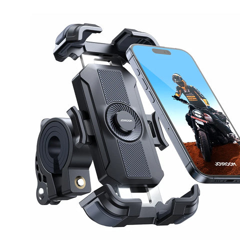 Joyroom Motorcycle Phone Mount Upgrade Bike Phone Holder Ultra-Stable Bicycle Phone Mount Handlebar Cell Phone Clamp for Scooter