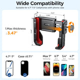 Joyroom 2024 Bike Phone Holder  One-Hand Operation Bicycle Motorcycle Phone Holder for 4.7-7" Mobile Phone Shockproof