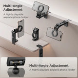 Joyroom Magnetic Airplane Phone Holder Travel Essentials Flexible Rotation Hands-Free Airplane Phone Mount for Iphone 15 Pro Max