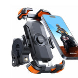 Joyroom Motorcycle Phone Mount Upgrade Bike Phone Holder Ultra-Stable Bicycle Phone Mount Handlebar Cell Phone Clamp for Scooter