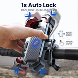 Joyroom Bike Phone Holder 360° View  Bicycle Phone Holder for 4.7-7 Inch Mobile Phone Stand Shockproof Bracket GPS Clip