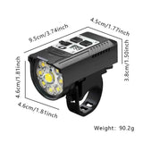 Light Sensation Bike Light 9 LED Bicycle Headlight Type-C Rechargeable Super Bright Bicycle Front Flashlight Mountain Bike Lamp