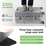 2025 Aluminum Frame Suitcase PC Hard Shell Pressure-Resistant Travel Luggage, 360° Silent Swivel Wheels, with TSA Lock.